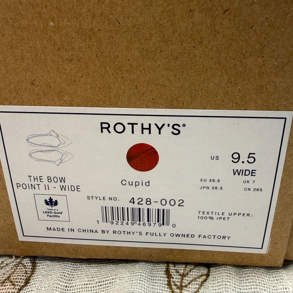 Rothy's Red Flats with Bow Accent - Picture 5 of 5